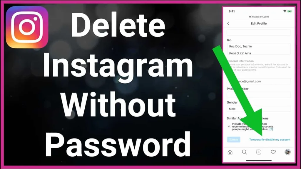 How to delete an Instagram account