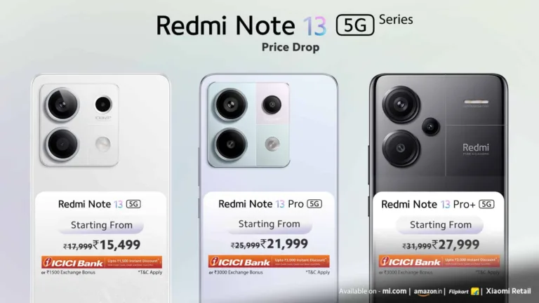 The entire Redmi Note 13 Series lineup's pricing slashed!
