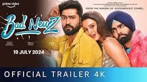 Bad Newz : Vicky Kaushal, Triptii Dimri, and Ammy Virk’s Bad News Trailer Will Drop On THIS DATE