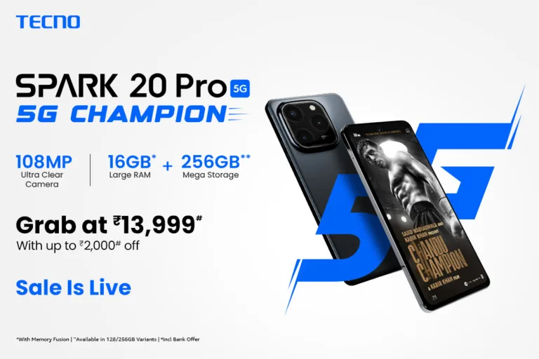 TECNO SPARK 20 Pro 5G - The Ultimate 5G ka Champion is now on Sale in Amazon!