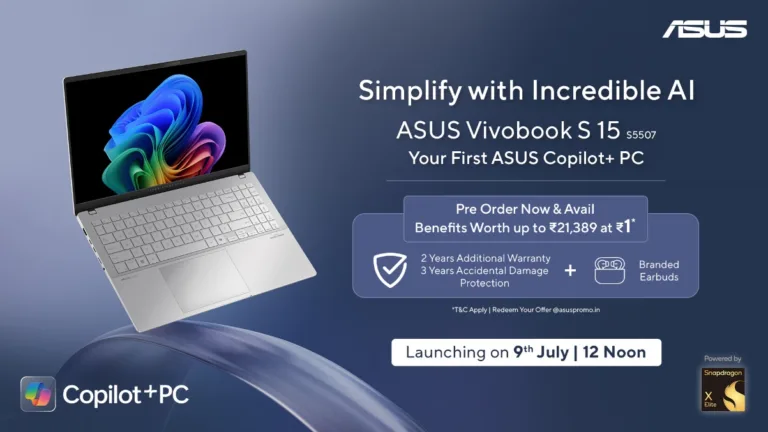 ASUS Vivobook S 15 is the 1st Copilot+ PC up for pre-order