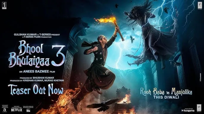 Bhool Bhulaiyaa 3 Teaser Out: Vidya Balan’s Manjulika Returns with Vengeance, Kartik Aaryan Sparks Romance with Triptii Dimri