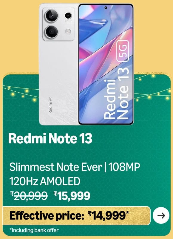 Deals on Redmi Phones at the Great Indian Festival 2024