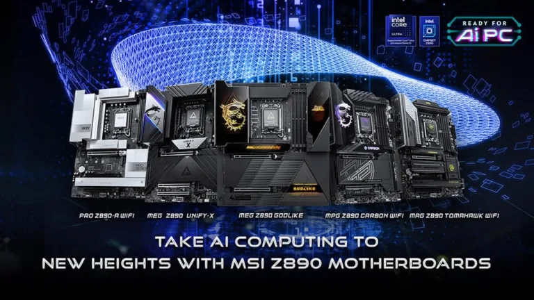 MSI Launches Next-Gen Z890 Motherboards for Intel Core Ultra Processors