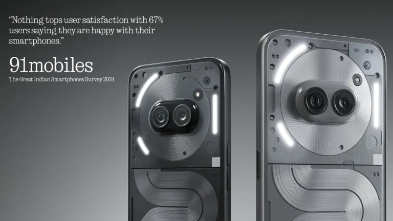 Nothing Leads in User Satisfaction, Emerges as a Top Choice in India’s Smartphone Market
