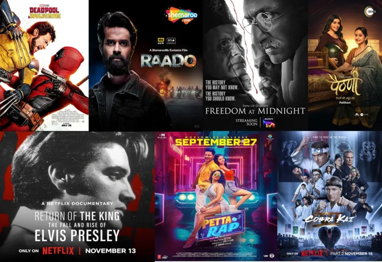Mid-November 2024 OTT Releases: Paithani, Deadpool & Wolverine, More