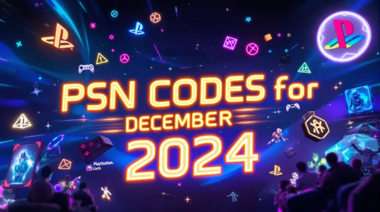 PSN Codes for December 2024