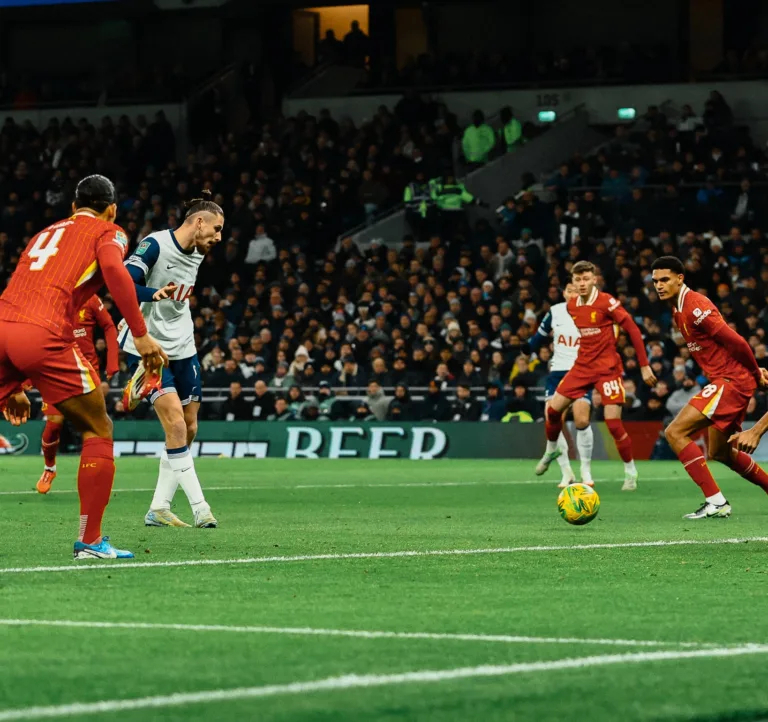 Bergvall’s Late Strike Hands Tottenham EFL Cup Semi-Final Edge Over Liverpool