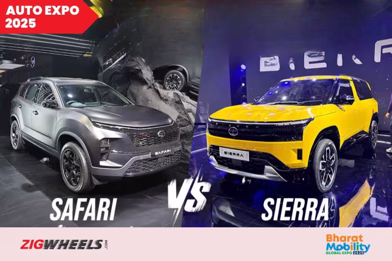 Auto Expo 2025: Tata Sierra vs. Safari – A Comprehensive Design Comparison