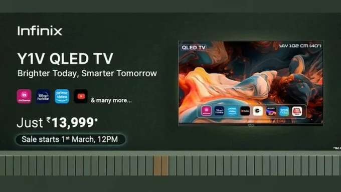 Infinix 40Y1V QLED TV
