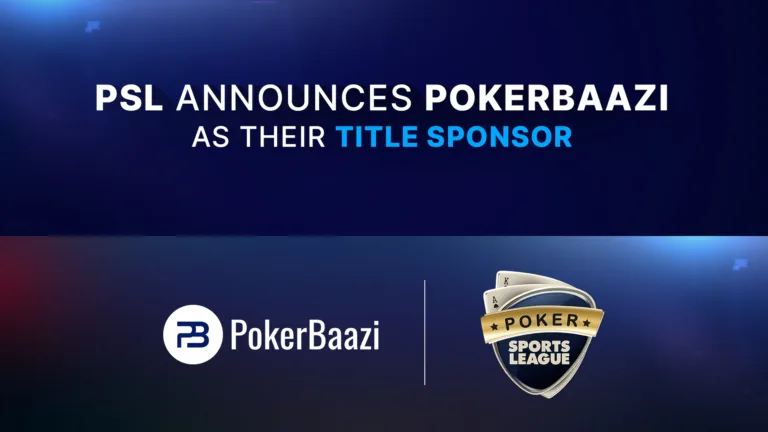 Poker Sports League Announces PokerBaazi As Its Title Sponsor