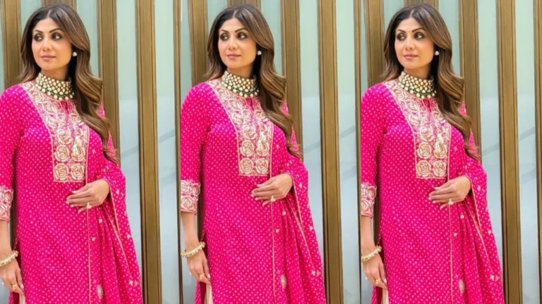 Shilpa Shetty's Pink Kurta Slays: Ethnic Glam Decoded!