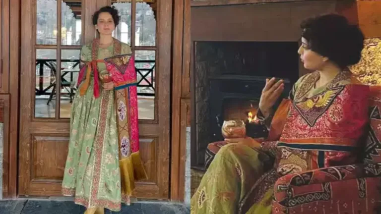 Kangana Ranaut Mountain Chic: Bollywood Star Stuns in Traditional Attire at Her Manali Restaurant