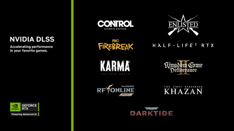 DLSS 4 features now on Enlisted, Half-Life 2 RTX, Warhammer 40,000, & More