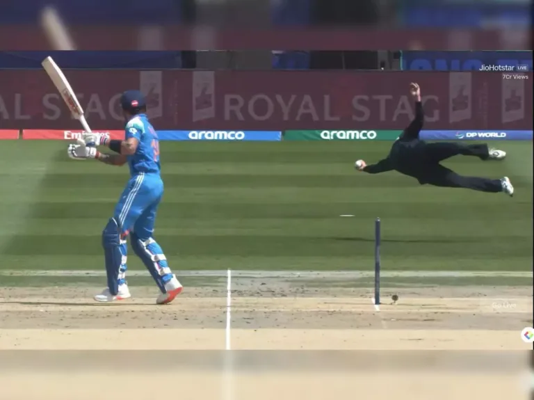 Virat Kohli’s 300th ODI Celebration Cut Short by Glenn Phillips in Less Than a Second