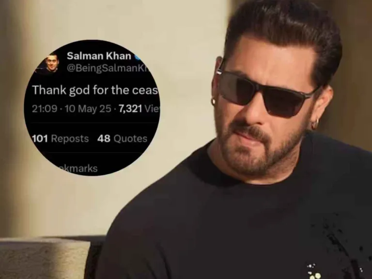 Salman Khan Deletes Ceasefire Tweet Amid Operation Sindoor Row