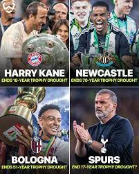 Four Trophy Droughts That Finally Ended in 2024/25