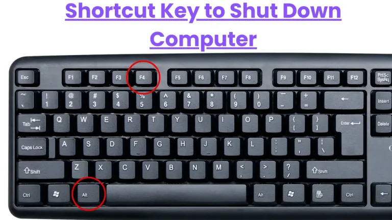 The Shortcut Keys for Shut Down your PC/ Laptop in 2026