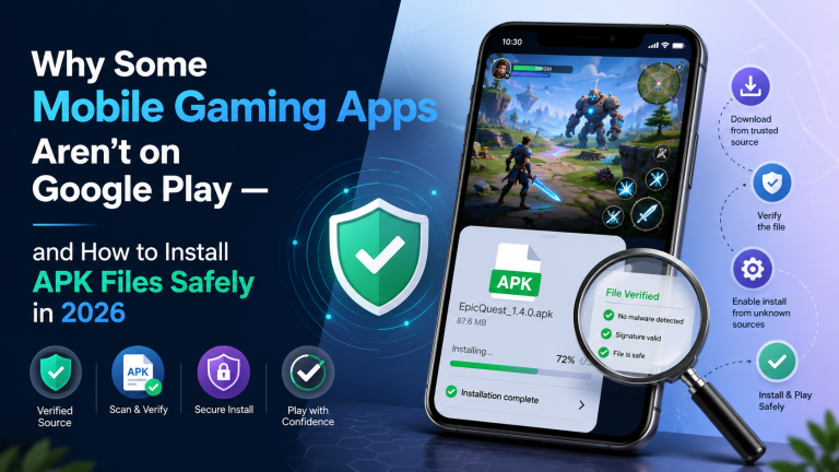 Why Some Mobile Gaming Apps Aren’t On Google Play — And How To Install APK Files Safely In 2026