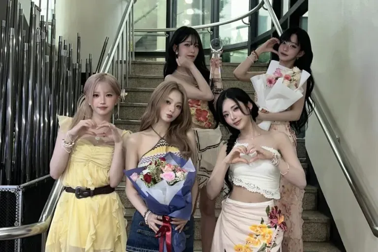 fromis_9 Claims 2nd Trophy for ‘Vitamin Me’ on Music Bank Amid Epic Stages by POW and Hui!