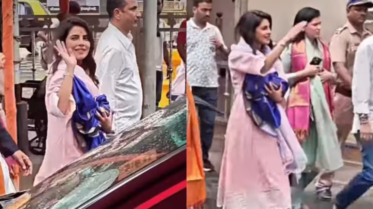 Priyanka Chopra Visits Siddhivinayak Temple 2026 With Mannara