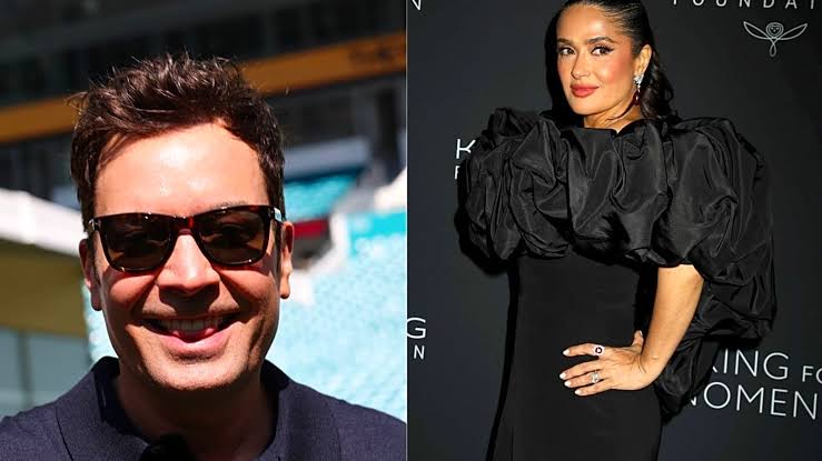Salma Hayek Ambushes Jimmy Fallon with “La Mordida”: The Mexican Birthday Tradition That Left Him Covered in Frosting