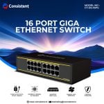 Consistent Infosystems Launches 16-Port Gigabit Ethernet Switch