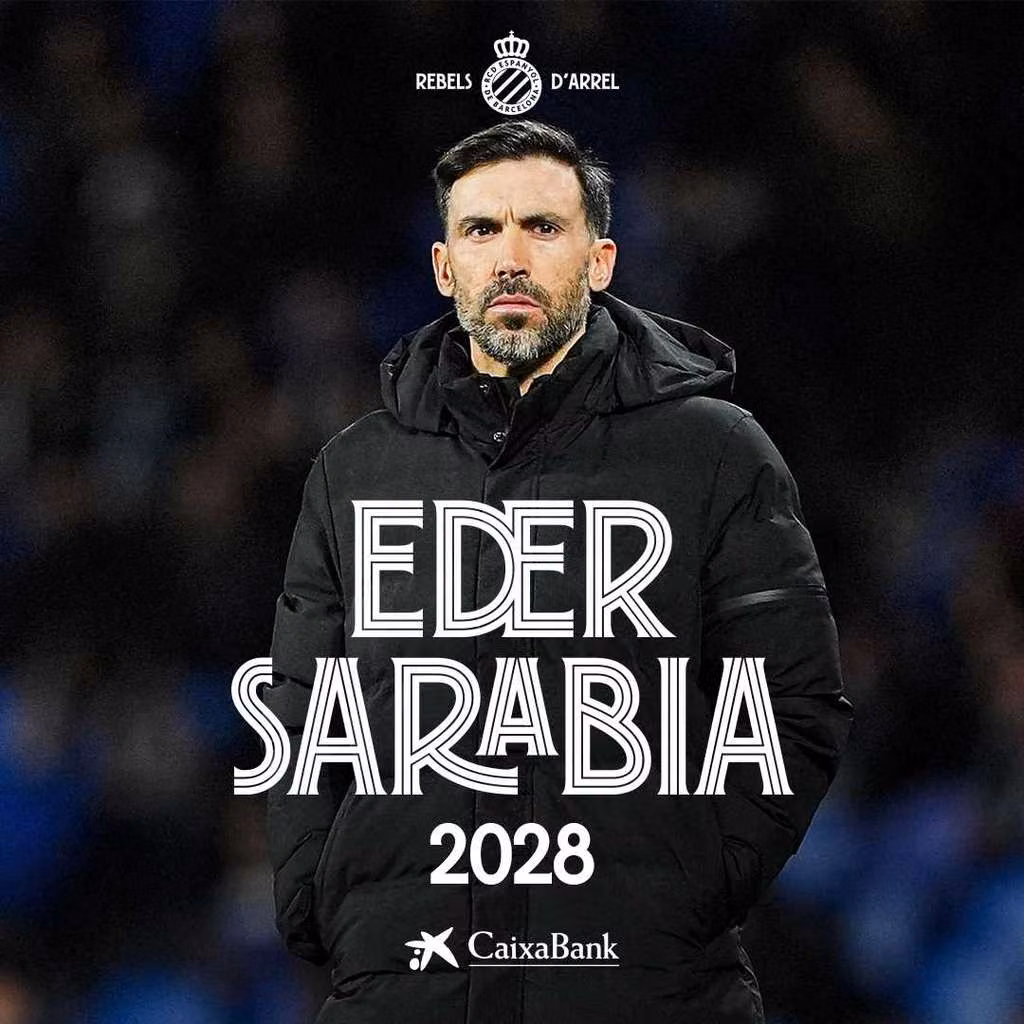 Eder Sarabia, Espanyol's new head coach, pictured ahead of his appointment
